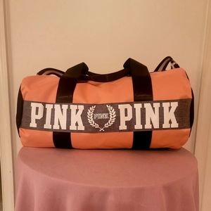 Pink Duffle Bag- 4 tone- Baby Pink/Black/Grey/White